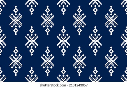 Ethnic design abstract background. Seamless pattern in tribal, folk embroidery, rhombus art design. Aztec geometric art ornament print.Design for carpet, wallpaper, clothing, wrapping, fabric, cover