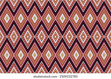 Diseño étnico de fondo abstracto Tela Patrón de bordado hecho a mano diseño étnico, tela tribal americana abstracta, fondo moderno para alfombras, fundas de almohadas, camisas, pantalones y más.