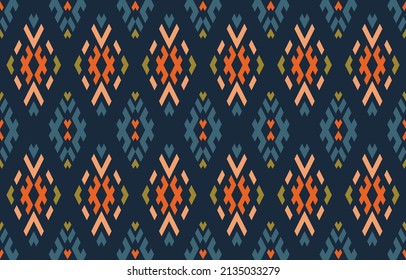 Ethnic design beautiful background. Seamless chevron pattern in tribal, folk embroidery, damask mandala Indian art design. Aztec geometric art ornament print.