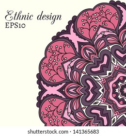 ethnic design card Vector illustration can be used for website background and greeting cards or cover decoration