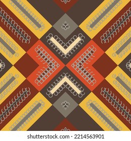 Ethnic design drawing the Philippines. traditional patterned vector It is a pattern created by combining geometric shapes. Create beautiful fabric patterns. Design for print. in the fashion industry.