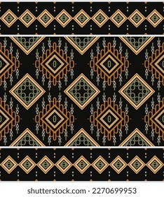 Ethnic design drawing wallpaper. It is a pattern geometric shapes. Create beautiful fabric patterns. Design for print. Using in the fashion industry.