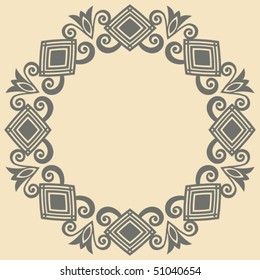 ethnic design element, abstract vector image