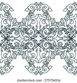 Ethnic design element. Card design template. Can be used for invitation, menu, ottoman, card design, for pillow design, banners, signs and others.