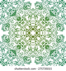 Ethnic design element. Card design template. Can be used for invitation, menu, ottoman, card design, for pillow design, banners, signs and others.
