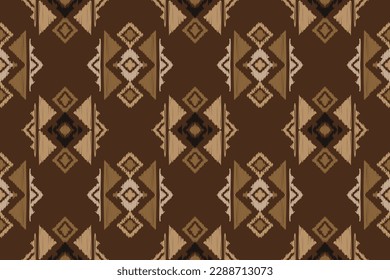 Ethnic design examples. traditional pattern design It is a pattern geometric shapes. Create beautiful fabric patterns. Design for print. Using in the fashion industry.