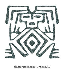 Ethnic design of human figure. Vector.