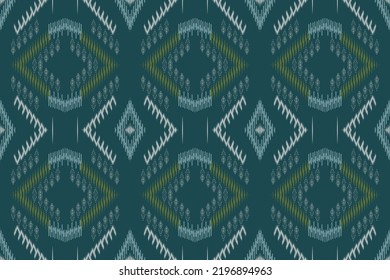 Ethnic design ikat floral vector background art geometric colorful Ethnic Indian Aztec pattern floral tribal design simple modern traditional hand drawn border