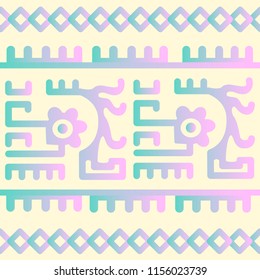 Ethnic Design. Ikat Pattern. Chevron Brush Texture. Boho Print. Mexican motives. Geometric Hand Drawn Textile Ornate. Abstract Native Tie Dye Background.
