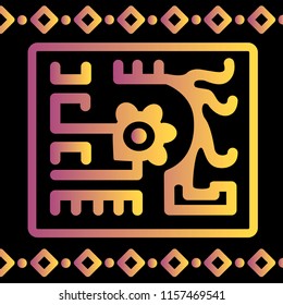Ethnic Design. Ikat Pattern. Chevron Brush Texture. Boho Print. Mexican motives. Geometric Hand Drawn Textile Ornate. Abstract Native Tie Dye Background.