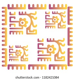 Ethnic Design. Ikat Pattern. Chevron Brush Texture. Boho Print. Geometric Hand Drawn Textile Ornate. Abstract Native Tie Dye Background.