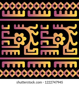 Ethnic Design. Ikat Pattern. Chevron Brush Texture. Boho Print. Geometric Hand Drawn Textile Ornate. Abstract Native Tie Dye Background.