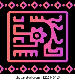 Ethnic Design. Ikat Pattern. Chevron Brush Texture. Boho Print. Geometric Hand Drawn Textile Ornate. Abstract Native Tie Dye Background.