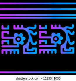 Ethnic Design. Ikat Pattern. Chevron Brush Texture. Boho Print. Geometric Hand Drawn Textile Ornate. Abstract Native Tie Dye Background.
