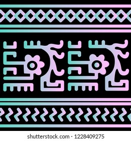 Ethnic Design. Ikat Pattern. Chevron Brush Texture. Boho Print. Geometric Hand Drawn Textile Ornate. Abstract Native Tie Dye Background.