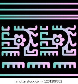 Ethnic Design. Ikat Pattern. Chevron Brush Texture. Boho Print. Geometric Hand Drawn Textile Ornate. Abstract Native Tie Dye Background.