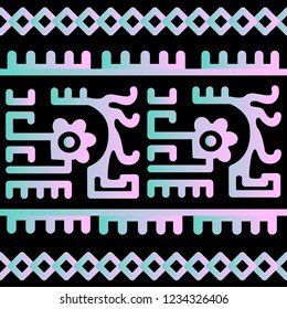Ethnic Design. Ikat Pattern. Chevron Brush Texture. Boho Print. Geometric Hand Drawn Textile Ornate. Abstract Native Tie Dye Background.
