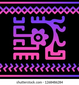 Ethnic Design. Ikat Pattern. Chevron Brush Texture. Boho Print. Geometric Hand Drawn Textile Ornate. Abstract Native Tie Dye Background.