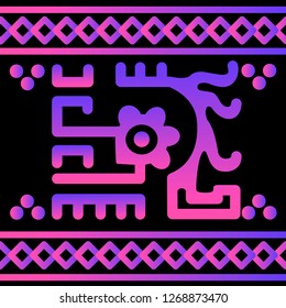 Ethnic Design. Ikat Pattern. Chevron Brush Texture. Boho Print. Geometric Hand Drawn Textile Ornate. Abstract Native Tie Dye Background.