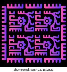 Ethnic Design. Ikat Pattern. Chevron Brush Texture. Boho Print. Geometric Hand Drawn Textile Ornate. Abstract Native Tie Dye Background.