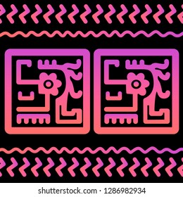 Ethnic Design. Ikat Pattern. Chevron Brush Texture. Boho Print. Geometric Hand Drawn Textile Ornate. Abstract Native Tie Dye Background.