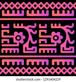 Ethnic Design. Ikat Pattern. Chevron Brush Texture. Boho Print. Geometric Hand Drawn Textile Ornate. Abstract Native Tie Dye Background.