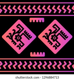 Ethnic Design. Ikat Pattern. Chevron Brush Texture. Boho Print. Geometric Hand Drawn Textile Ornate. Abstract Native Tie Dye Background.