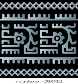 Ethnic Design. Ikat Pattern. Chevron Brush Texture. Boho Print. Geometric Hand Drawn Textile Ornate. Abstract Native Tie Dye Background.