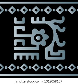 Ethnic Design. Ikat Pattern. Chevron Brush Texture. Boho Print. Geometric Hand Drawn Textile Ornate. Abstract Native Tie Dye Background.
