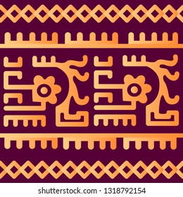 Ethnic Design. Ikat Pattern. Chevron Brush Texture.  
