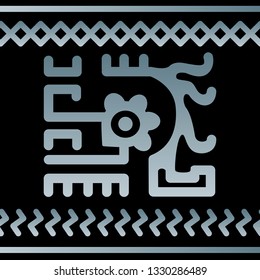 Ethnic Design. Ikat Pattern. Chevron Brush Texture. Boho Print. Geometric Hand Drawn Textile Ornate. Abstract Native Tie Dye Background.