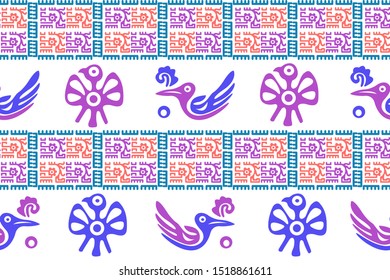 Ethnic Design. Ikat Pattern. Chevron Brush Texture. Boho Print. Geometric Hand Drawn Textile Ornate. Abstract Native Tie Dye Background.