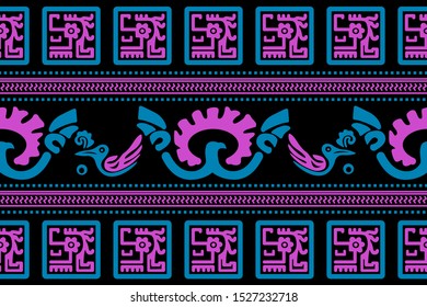 Ethnic Design. Ikat Pattern. Chevron Brush Texture. Boho Print. Geometric Hand Drawn Textile Ornate. Abstract Native Tie Dye Background.