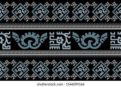 Ethnic Design. Ikat Pattern. Chevron Brush Texture. Boho Print. Geometric Hand Drawn Textile Ornate. Abstract Native Tie Dye Background.