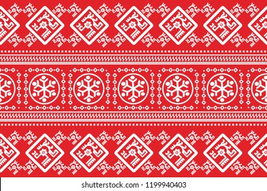 Ethnic Design. Ikat Seamless Pattern. Chevron Brush Texture. Boho Water Print. Geometric Hand Drawn Textile Ornate. Abstract Watercolor Native Tie Dye Background.