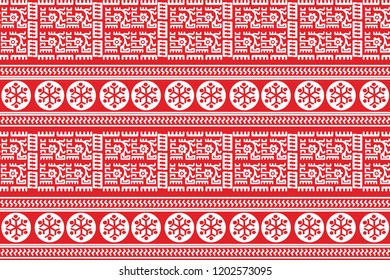 Ethnic Design. Ikat Seamless Pattern. Chevron Brush Texture. Boho Water Print. Geometric Hand Drawn Textile Ornate. Abstract Watercolor Native Tie Dye Background.
