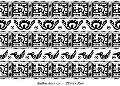Ethnic Design. Ikat Seamless Pattern. Chevron Brush Texture. Boho Print. Geometric Hand Drawn Textile Ornate. Abstract Native Tie Dye Background.