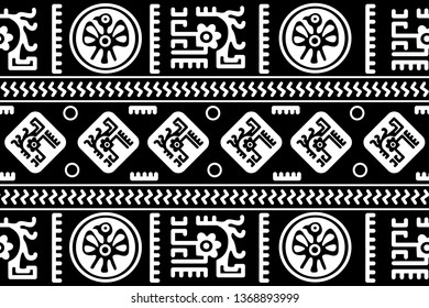 Ethnic Design. Ikat Seamless Pattern. Chevron Brush Texture. Boho Print. Geometric Hand Drawn Textile Ornate. Abstract Native Tie Dye Background.