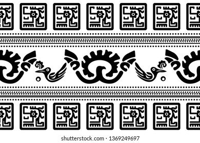 Ethnic Design. Ikat Seamless Pattern. Chevron Brush Texture. Boho Print. Geometric Hand Drawn Textile Ornate. Abstract Native Tie Dye Background.