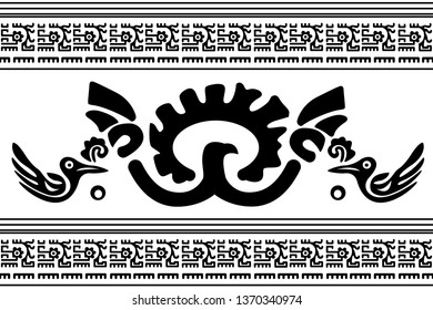 Ethnic Design. Ikat Seamless Pattern. Chevron Brush Texture. Boho Print. Geometric Hand Drawn Textile Ornate. Abstract Native Tie Dye Background.