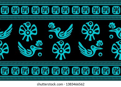 Ethnic Design. Ikat Seamless Pattern. Chevron Brush Texture. Boho Print. Geometric Hand Drawn Textile Ornate. Abstract Native Tie Dye Background.