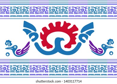Ethnic Design. Ikat Seamless Pattern. Chevron Brush Texture. Boho Print. Geometric Hand Drawn Textile Ornate. Abstract Native Tie Dye Background.