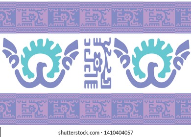 Ethnic Design. Ikat Seamless Pattern. Chevron Brush Texture. Boho Print. Geometric Hand Drawn Textile Ornate. Abstract Native Tie Dye Background.