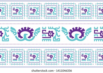 Ethnic Design. Ikat Seamless Pattern. Chevron Brush Texture. Boho Print. Geometric Hand Drawn Textile Ornate. Abstract Native Tie Dye Background.