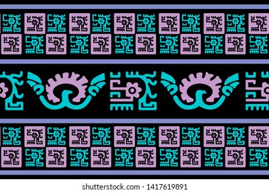 Ethnic Design. Ikat Seamless Pattern. Chevron Brush Texture. Boho Print. Geometric Hand Drawn Textile Ornate. Abstract Native Tie Dye Background.