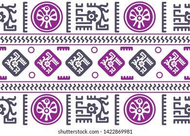 Ethnic Design. Ikat Seamless Pattern. Chevron Brush Texture. Boho Print. Geometric Hand Drawn Textile Ornate. Abstract Native Tie Dye Background.