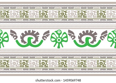 Ethnic Design. Ikat Seamless Pattern. Chevron Brush Texture. Boho Print. Geometric Hand Drawn Textile Ornate. Abstract Native Tie Dye Background.