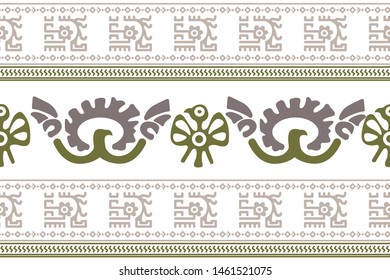 Ethnic Design. Ikat Seamless Pattern. Chevron Brush Texture. Boho Print. Geometric Hand Drawn Textile Ornate. Abstract Native Tie Dye Background.