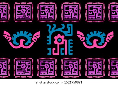 Ethnic Design. Ikat Seamless Pattern. Chevron Brush Texture. Boho Water Print. Geometric Hand Drawn Textile Ornate. Abstract Watercolor Native Tie Dye Background.