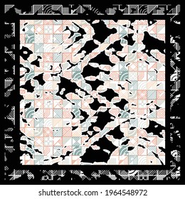 ethnic design with modern abstract style